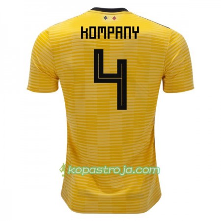 Billiga Fotbollströjor Belgien Kompany 4 VM 2018 Borta tröja